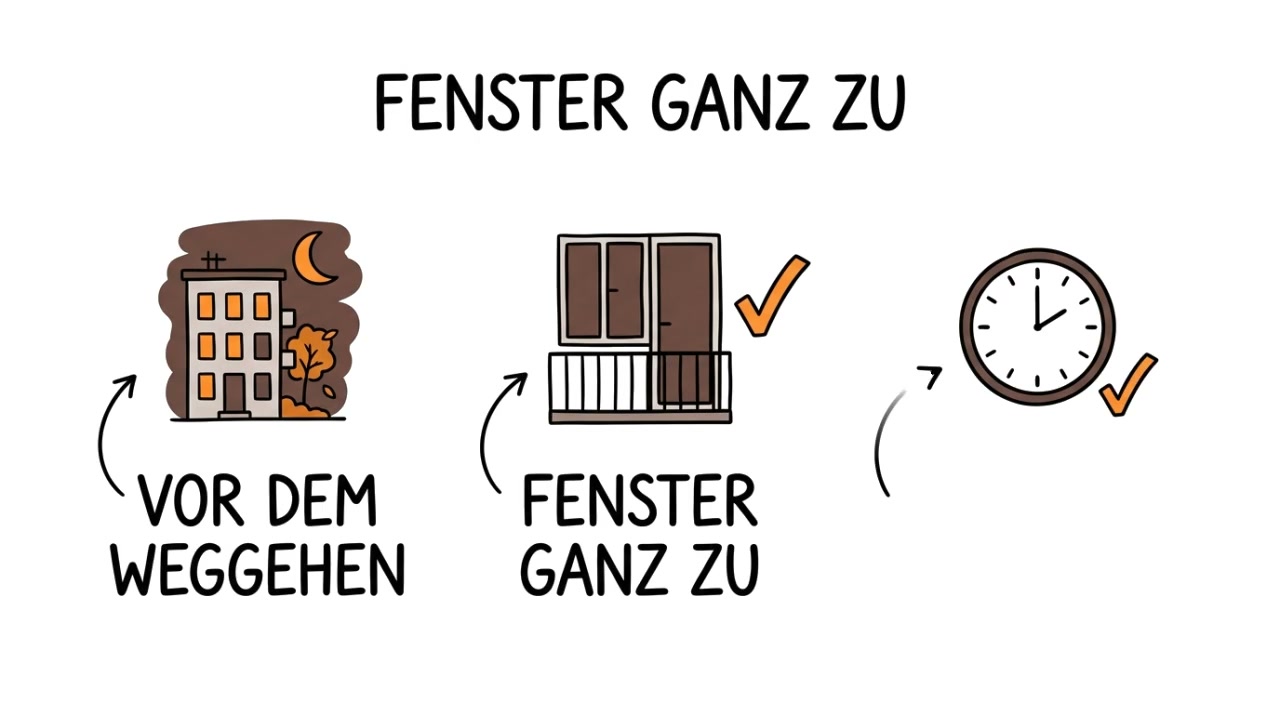 Vorschau: Vor dem Weggehen: drei Sicherheitschecks